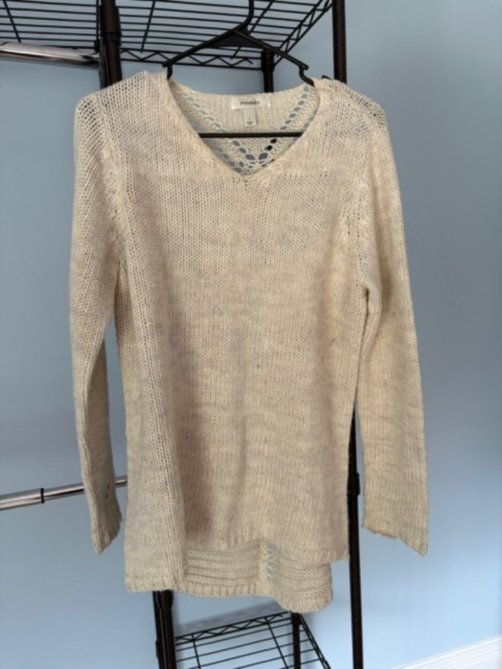 Cream Summer Weight Sweater